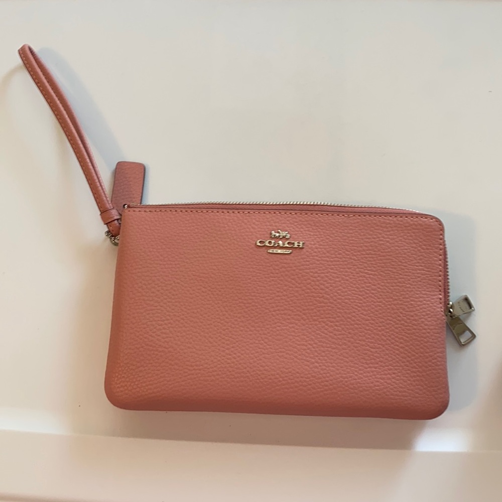 Coach double wristlet